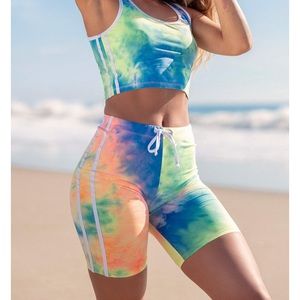 Sommer Ray Tie Dye Bike Shorts